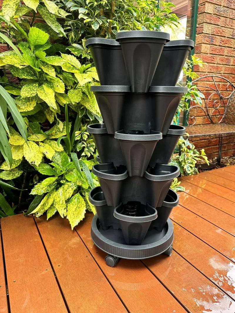 5-Tier Stackable Planter (With Wheels)