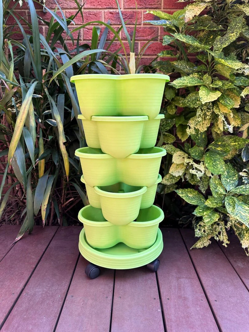 5-Tier Stackable Planter (With Wheels)