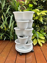 5-Tier Stackable Planter (With Wheels)