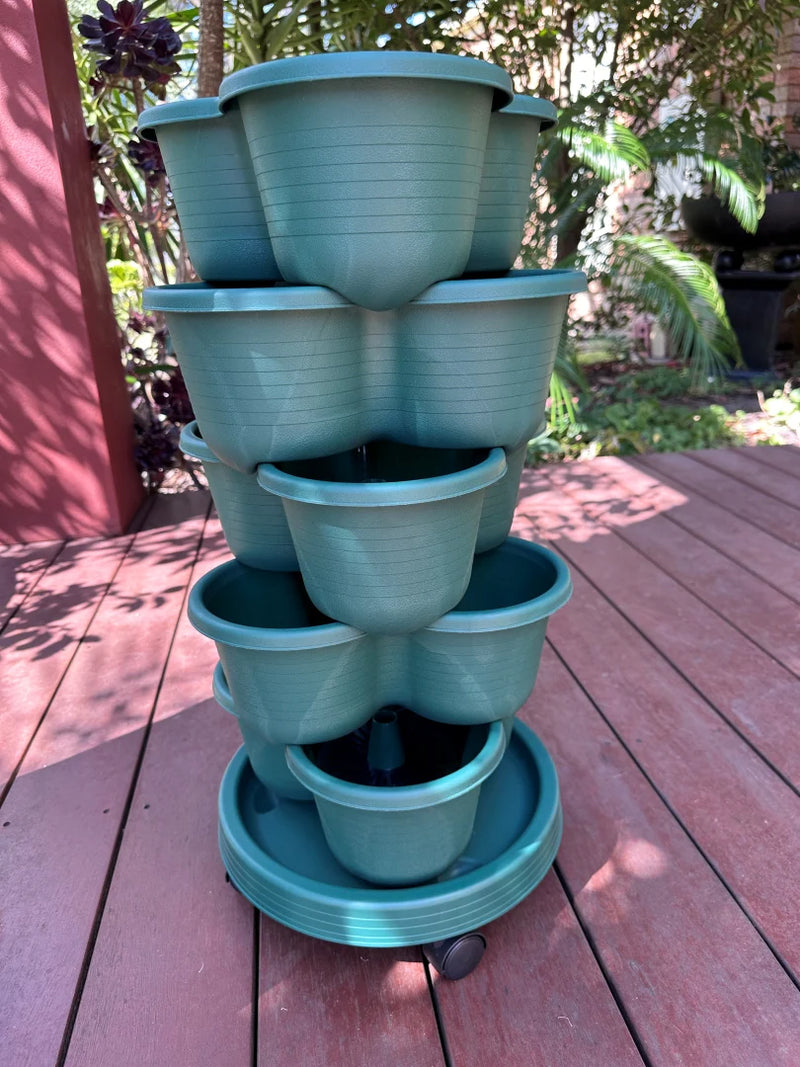 5-Tier Stackable Planter (With Wheels)