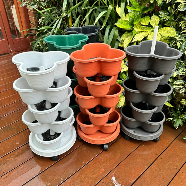 5-Tier Stackable Planter (With Wheels)