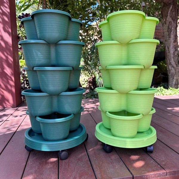 5-Tier Stackable Planter (With Wheels)