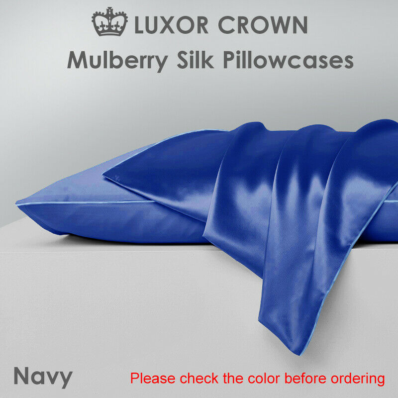 Premium 100% Mulberry Silk Pillow Cases (Twin Pack)